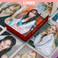LINXX 55 Pcs Aespa KARINA Album Lomo Card Kpop Photocards  Postcards  Series