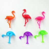 6Pcs/Set Multicolor Flamingo Shape Wine Glass Markers Drinking Cup Identifier Sign Mark Food Grade Silicone Party Supplies 2023 Bar Wine Tools