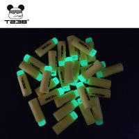 T238 200pcs Fluorescence Foam Refill Darts Bullet For Nerf Series Blasters Hollow Head Luminous Tracer Darts Yellow Foam Darts