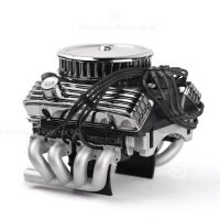 Rc Car Grc F82 V8 Simulate Engine Motor Cooling Fans Radiator For 1/10 Rc Crawler Traxxas Trx4 Trx6 Axial Scx10 Iii Redcat Gen8