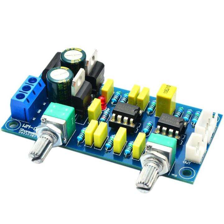 FULL-Low Pass Filter Bass Subwoofer Pre-Amp Amplifier Board Dual Power ...