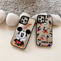 Casetify เคสโทรศัพท์มือถือ TPU กันกระแทก ลายมิกกี้เมาส์ พร้อมกระจก สําหรับ  13 Pro MAX 12 11 Pro MAX XR X XS MAX 7 8 Plus