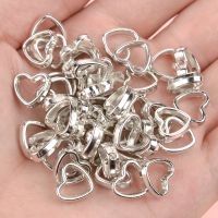 50pcs/Lot 11-15mm Love Heart Hollow White K CCB Loose Spacer Beads For Jewelry Making DIY Necklace Bracelets Charms Accessories Beads