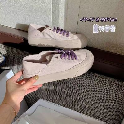 Fireworks ark lavender purple spring/summer 2022 two wear canvas shoes leisure shoes female new a pedal sandals women