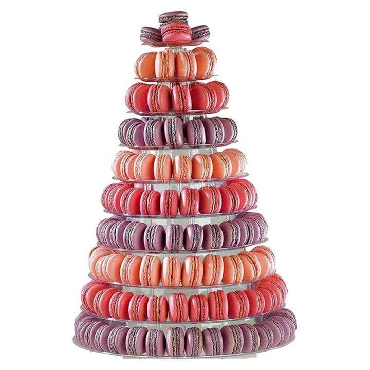 4x-10-tier-cupcake-holder-stand-round-macaron-tower-stand-clear-cake-display-rack-for-wedding-birthday-party-decor