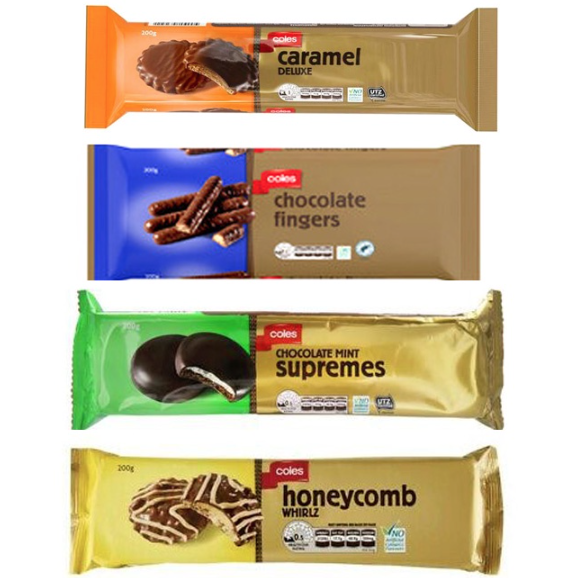 Coles Chocolate Caramel Deluxe Biscuits 200g Lazada PH