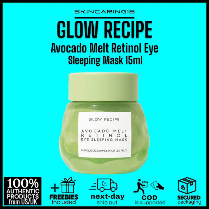 GLOW RECIPE Avocado Melt Retinol Eye Sleeping Mask 15ml by SkinCaring18