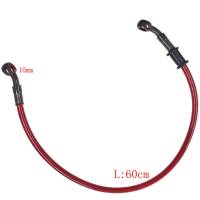 60cm Clutch ke Oil Hose Tube Line M10 Ends Red for Motorcycle Dirt Bike