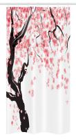 Floral Stall Shower Curtain Japanese Cherry Tree Blossom in Watercolor Painting Effect Oriental Stylized Bathroom Decor Showerheads