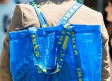 FRAKTA Shopping bag, medium, blue - IKEA