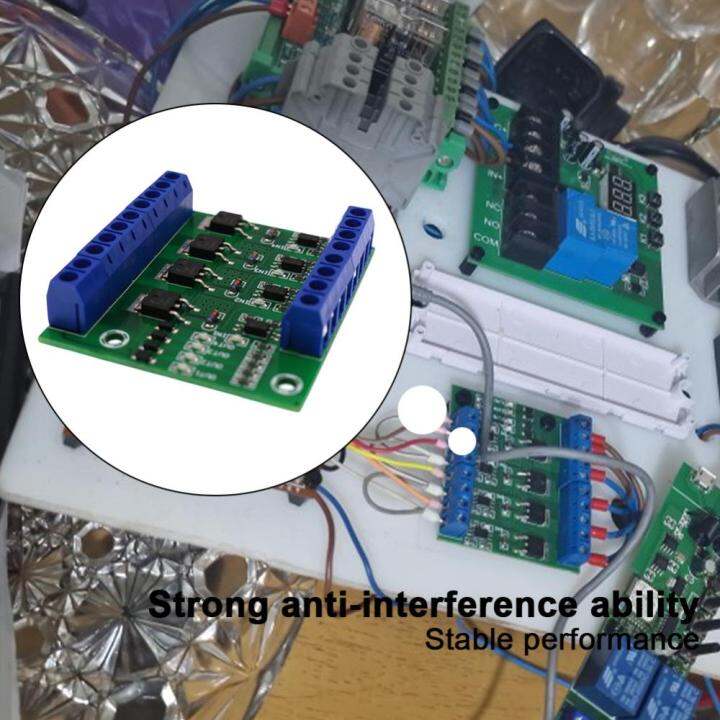 บอร์ดเครื่องขยายเสียง-plc-วงจรแผงวงจรแยกออปโต้คัปเปลอร์พร้อมไฟสำหรับอุปกรณ์ที่มีกำลังไฟสูง