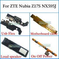 peroyeh For ZTE Nubia Z17S NX595J Usb Flex Motherboard cable Microphone Flex Loud speaker On Off Power Volume cable Flex Cable