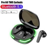 Original Pro 60 TWS Fone Bluetooth Headphones Touch Control Earbuds with Mic Wireless Bluetooth Headset Wireless Earphones Over The Ear Headphones