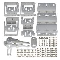 หุ่นยนต์แคลมป์มือจับแขนกลหุ่นยนต์6dof อะลูมิเนียม1ชุดหุ่นยนต์1ชุดหุ่นยนต์ของเล่นกลหุ่นยนต์สำหรับ Arduino