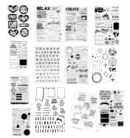 2023new English transparent Clear Silicone Stamp/Seal for DIY scrapbooking/photo album Decorative clear stamp sheets B1080