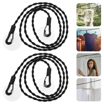 2pcs Laundry Outdoor Nylon Hanging Clothes Rope Line Clothesline
