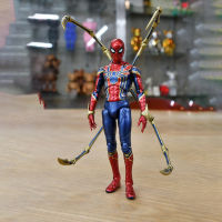 อะนิเมะ14ซม. Marvel Iron Spider Man Action Figure Infinity War Pvc รูปปั้นตุ๊กตาเครื่องประดับตกแต่งของเล่นสะสมเด็ก Gift