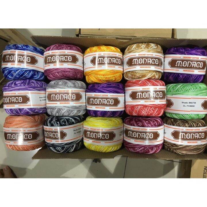 Monaco Crochet Thread Shaded Color (3ply) Lazada PH