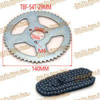 47 49cc T8F chain 136 Links and 54T teeth 29mm 26MMChain sprocket for mini moto a quad 2 stroke engine parts accessories