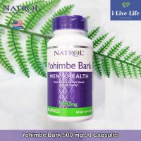 สารสกัดจากเปลือกโยฮิมบี Yohimbe Bark 500 mg 90 Capsules - Natrol โย ฮิม ไบน์ Yo him bine