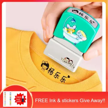 Clothing Stamp With Name, Permanent on Any Surface or Fabric, Personalized  Clothing Labels Stamp for Kids and Camp, Self-inking Q41 -  Singapore