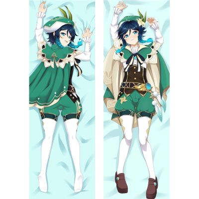 ปลอกหมอน ลายอนิเมะ Genshin Impact Venti Otaku Dakimakura ขนาด 50x180 ซม. สําหรับผู้หญิง