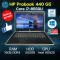 โน๊ตบุ๊ค HP Probook 440 G5 | Core i7 Gen 8| Ram 16GB | HDD 500GB รับประกัน 3เดือน มีจำนวนจำกัด. 
