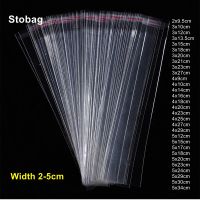 【DT】 hot  StoBag 200pcs Cellophane Self-adhesive Bag Transparent Long Sealed Jewelry Pen Necklace Gift Packaging Plastic Clear Pouches