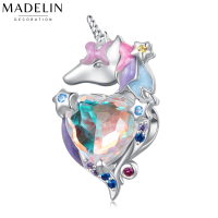 Madelin Charm S925 Platinum ชาร์มเงินแท้ชุบทองคำขาว ชาร์มม้ายูนิคอร์น ชาร์มสร้อยข้อมือ จี้สร้อยคอ ชาร์มพาสเทล