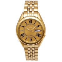 Karnvera Shop Seiko 5 Sports Automatic นาฬิกาข้ิอมือผู้ชาย Men Watch Gold สายสแตนเลส รุ่น SNKL38K1