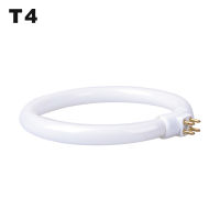 T4 Round Annular Tube 11W 110V &amp; 220V G10q Fluorescent Ring Lamp 4 Pins Magnifying Glass Light Small Desk Lamps Bulb White