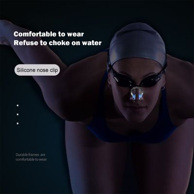 HD Swimming Glasses Eyewear Anti-fog Diving Goggles Earplug Cap Nose Clip Kits Accessories Accessories