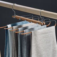 Pants Hangers Non Slip Space Saving Multi-Layer Clothes Rack Wardrobe Organizer for Jeans Scarf Trouser Tie Towel
