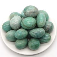 อะมาโซไนซ์ ธรรมชาติ ขัดมัน Natural Amazonite Round Quartz Ore Gravel Crystals Specime Healing Energy Tumbled Stone Gemstones Home Aquarium Decoration gift