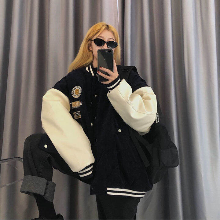 new-jacket-female-loose-hip-hop-baseball-uniform-commemorative-spirit-coat-spring-autumn-men-women-handsome-punk-streetwear