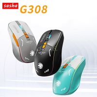 Eweadn G308ไร้สายเมาส์บลูทูธ2.4G Rgb Light เมาส์แบบเงียบเมาส์กล Esports สำหรับคอมพิวเตอร์อุปกรณ์สำนักงานของขวัญ