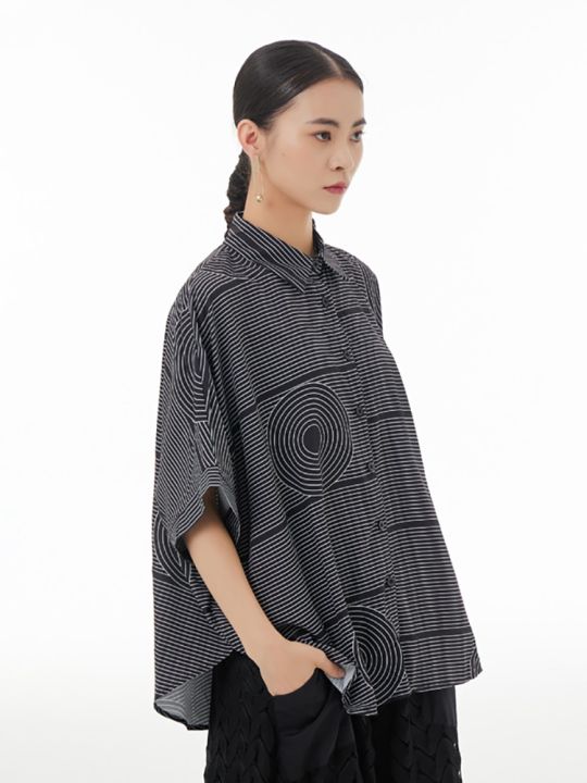 xitao-shirt-striped-casual-fashion-women-batwing-sleeve-shirts