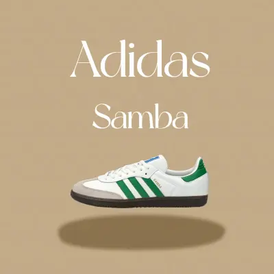 adidas Samba OG Unisex เทนนิส ผู้หญิง รองเท้าหญิง forum low รองเท้ากีฬา รองเท้าเดิน รองเท้าผู้ชาย สีเขียว สีขาว