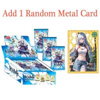 Genshin Impact Metal Cards Anime TCG Game Collection SSP SP PR SSR Ganyu Hutao Keqing Surrounding Table Toys For Children Gift