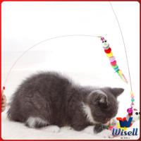 Wisell ไม้ตกของเล่นน้องแมว ""รูปตัวหนอน""" Funny cat มีสินค้าพร้อมส่ง