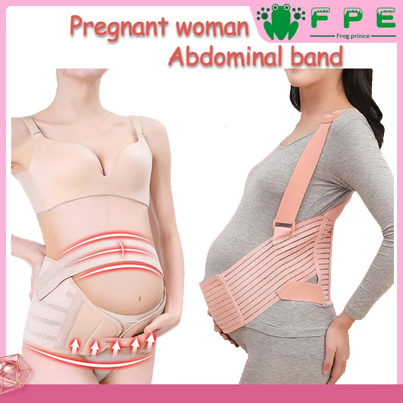Fast delivery】【3in1Professional Maternity Support Belt】Pregnant Belt  Maternity Belly Belt Waist Care Support Belt The new prenatal support belt  breathable Belly Band Back Brace Protector