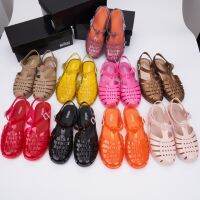 2023 New Summer Adult Flat Roma Sandals Women Fashion Soft Sole Jelly Shoes Ladies Melissa Comfortable Beach Shoes SM120 HOT ◕❖