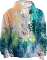 Unisex Youth Novelty Hoodies 3D Oil Painting Tie-Dye Printed for Christmas Daily, Stitching with Pocket Sweatshirt Pullover