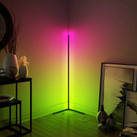 Modern LED Corner RGBW Floor Lamp for Bedroom Living Room Atmosphere Lights Colorful Home Decor Indoor lighting Standing Lamps