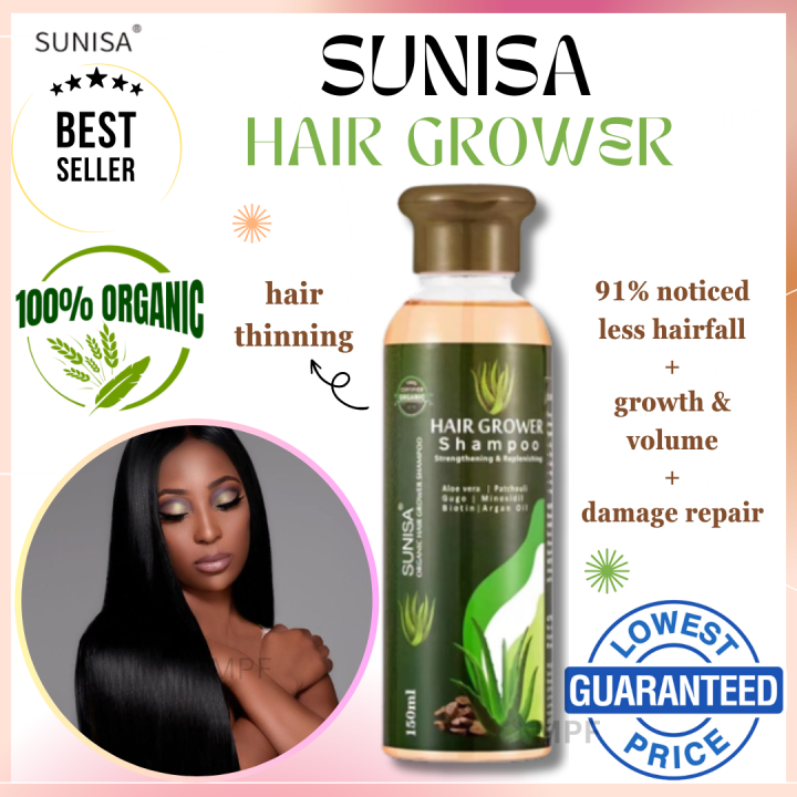 Hair Grower Shampoo Man / Woman SUNISA Original Minoxidil Effective ...