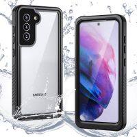 IP68 Level Extreme Diving Waterproof Case For Samsung Galaxy S21 FE Clear Back Cover Under Water Swimming Outdoor Sports S21FE Casing