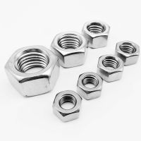 1/10pcs UNC 1/4 5/16 3/8 7/16 1/2 9/16 5/8 3/4 7/8 304 A2-70 Stainless Steel UK US Standard Coarse Thread Hex Nut Hexagon Nut