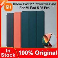 เคส Mi Pad 5 Smart แท็บเล็ตหนัง PU ป้องกันแบบแม่เหล็กดั้งเดิมฝาครอบแบบตั้งได้ดูดซับแรงแม่เหล็กสำหรับ Mi Pad5 Pro 11นิ้ว