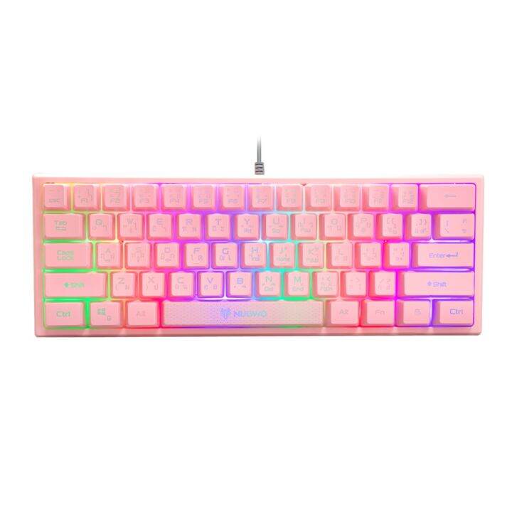 Nubwo NK38 Rubber Dome Switch Gaming Keyboard WIZARDY คีย์บอร์ดเกมมิ่ง