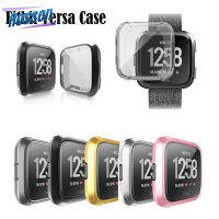 สำหรับ Fitbit Versa เคสซิลิโคน TPU บางพิเศษเคสหน้าจอปลอกคอกันสุนัขเลียป้องกัน